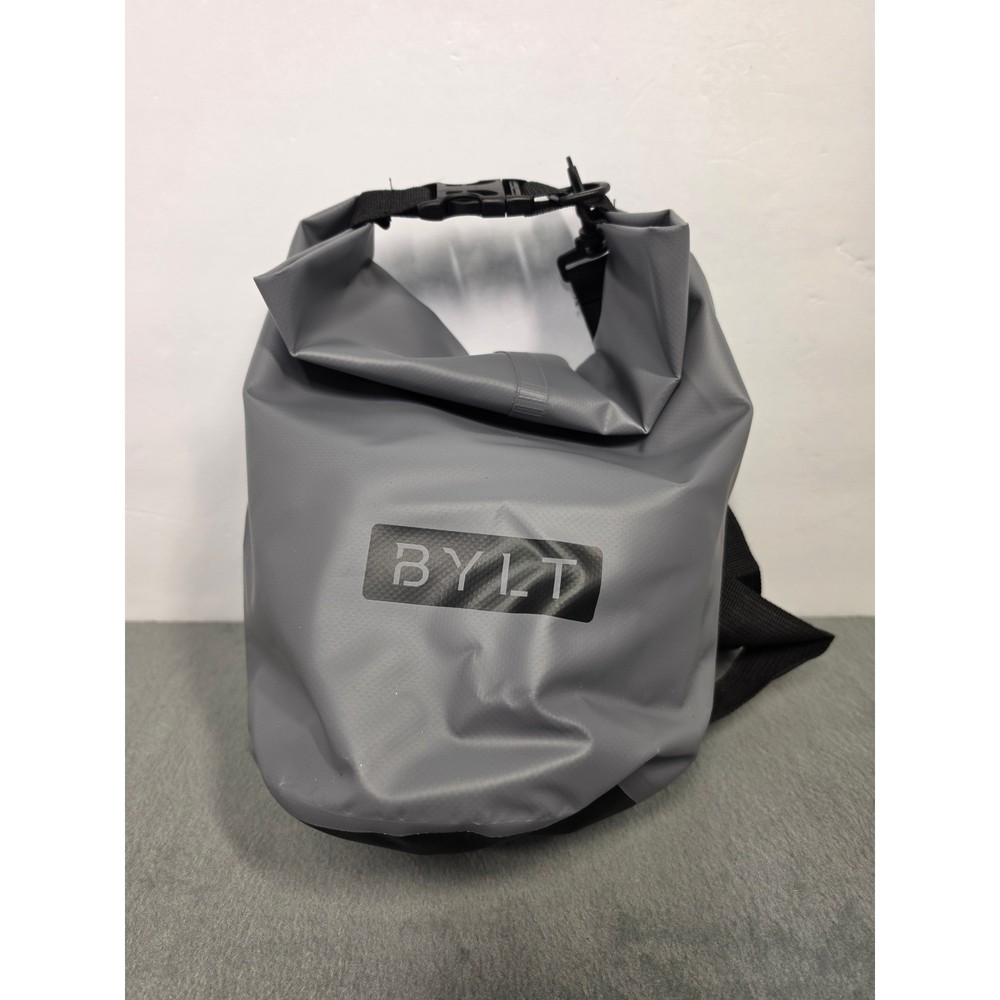 BYLT Waterproof Dry Bag Roll Top Gray Adjustable Strap Outdoor Storage