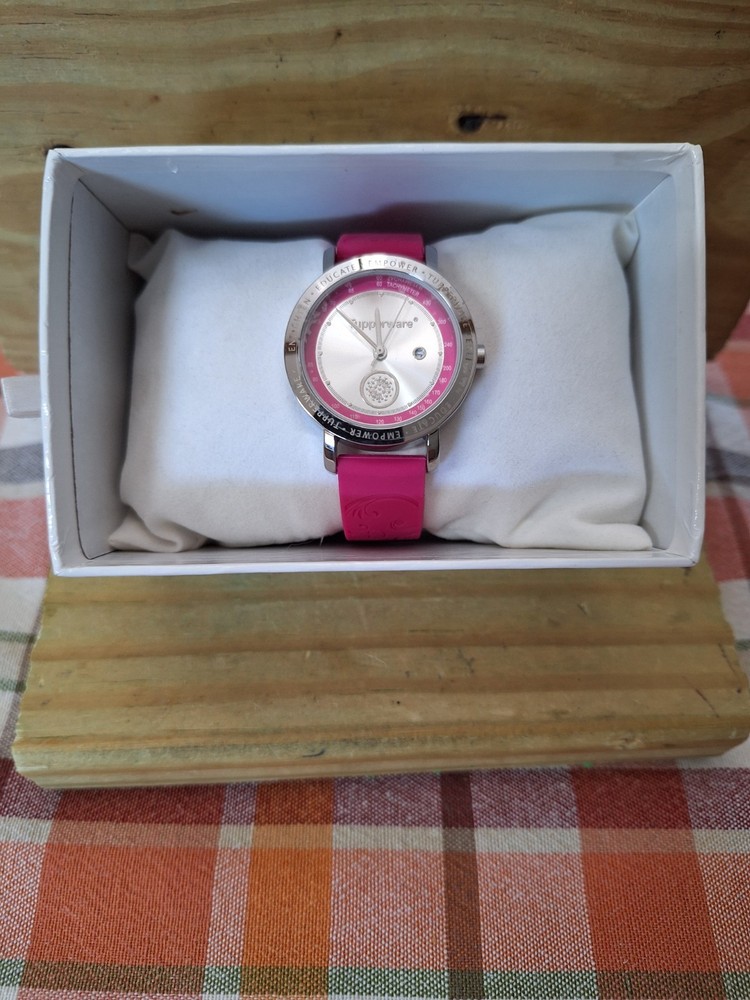 Tupperware pink watch (New In Box)
