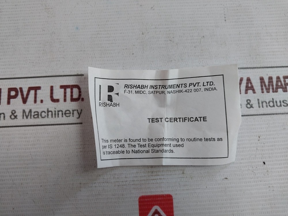 RISHABH EQ96 AC Analog Voltmeter 0-300V SACC28077367