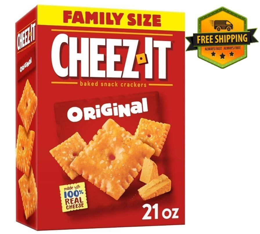 Cheez-It Original Cheese Crackers, Baked Snack, 21 oz