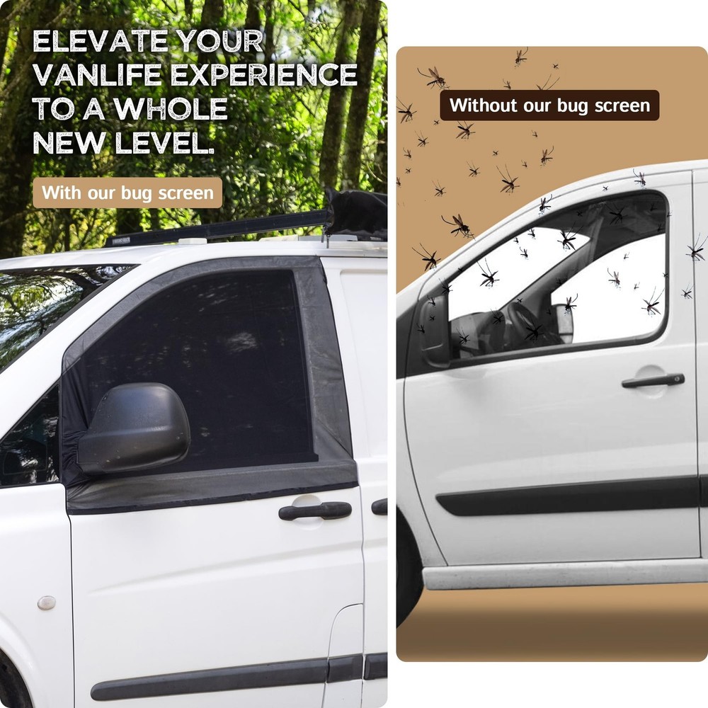 Living in a Bubble Magnetic Bug Screen for Front Doors (Pair), Compatible wit...