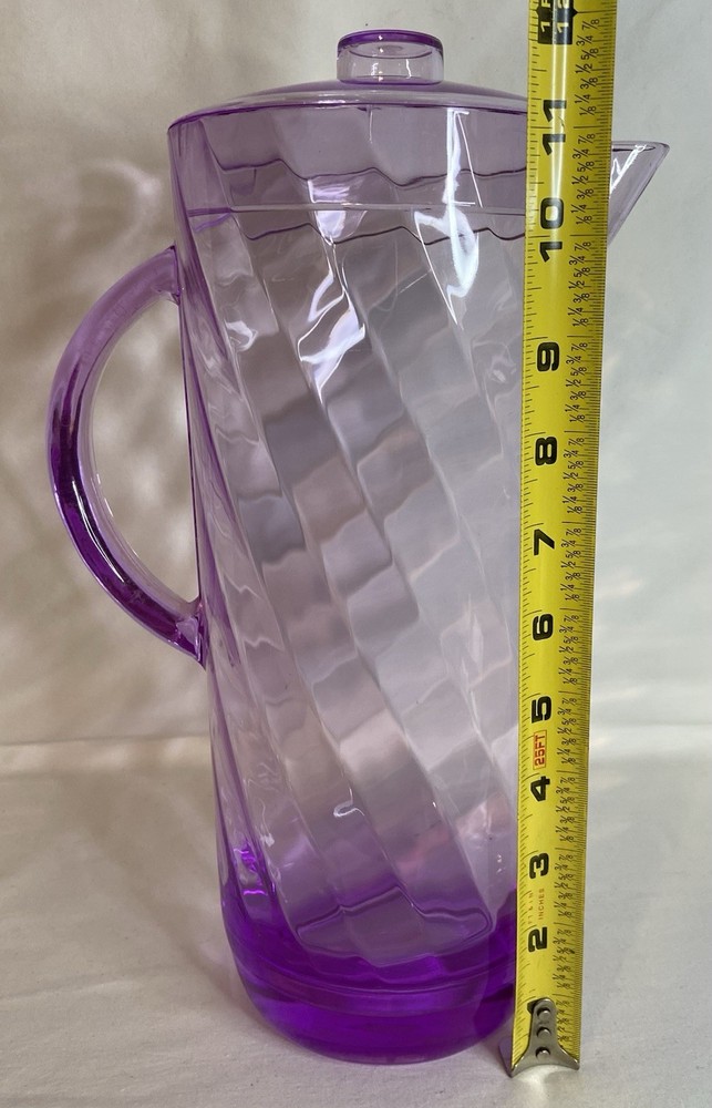 Pitcher 3 Quart Purple Swirl