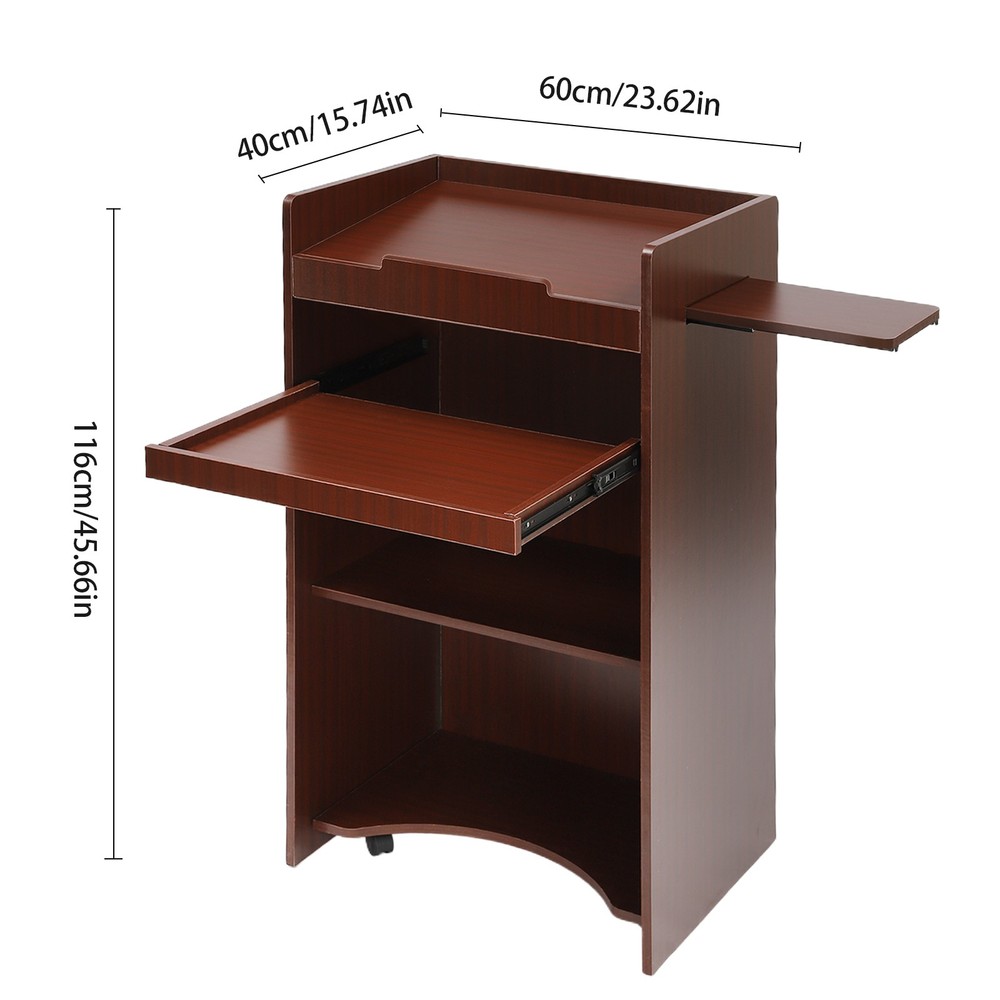 Conference Presentation Stand Presentation Table Presentation Desk with Wheels