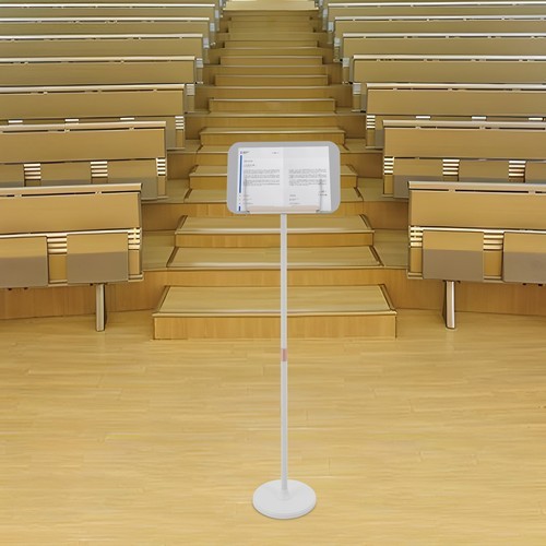 Adjustable Height Floor Lectern Podium Stand for Presentations and Laptops