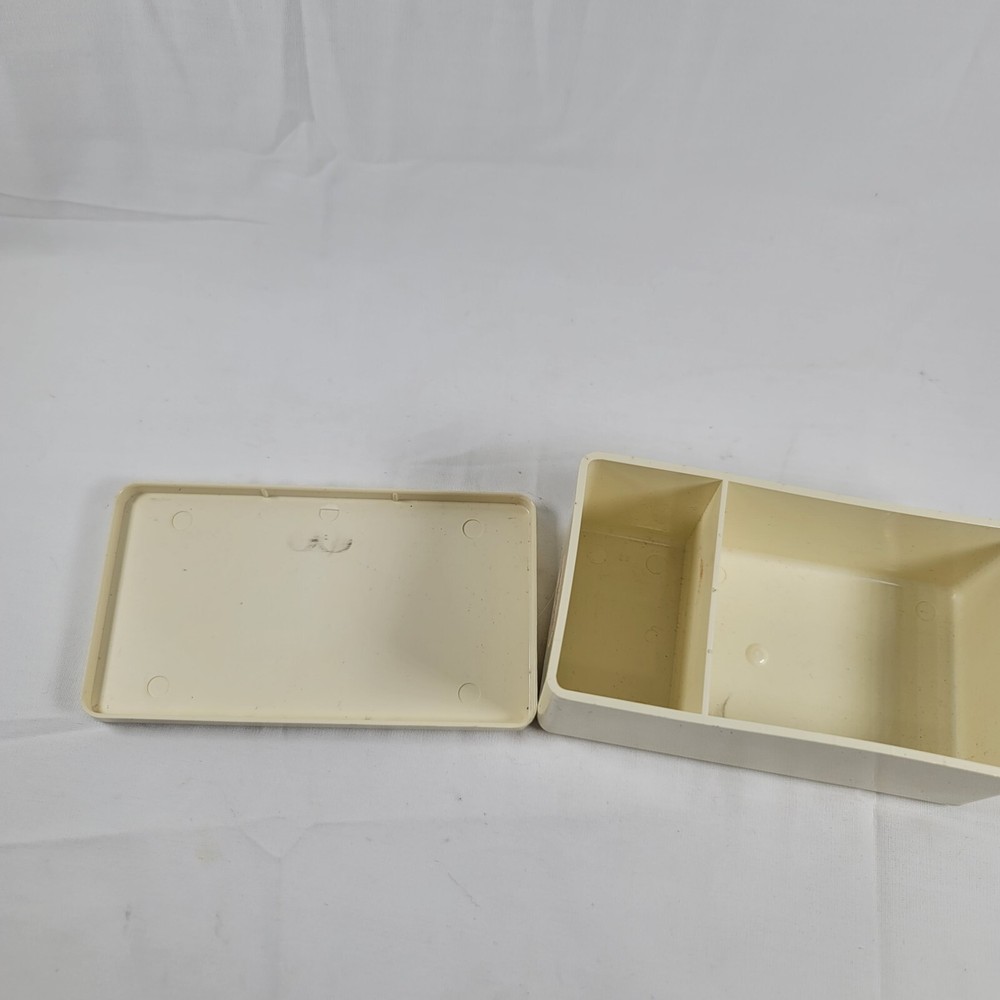 Vintage Singer Sewing Machine Plastic Accesory box empty 5"x 2 3/4"