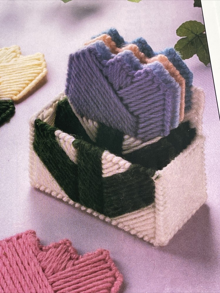 Anni's Attic Tulip Coasters Plastic Canvas Pattern