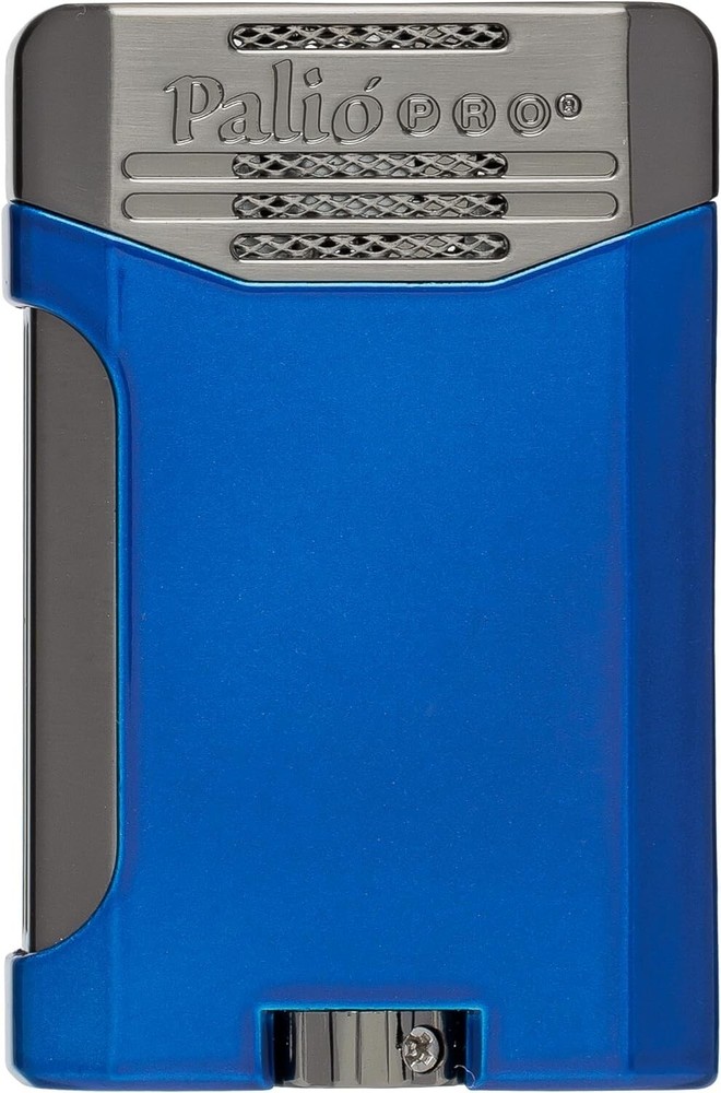 PALIO® Pro Line, Antares Double-Jet Torch Lighter. Side Squeeze Ignition, Blue