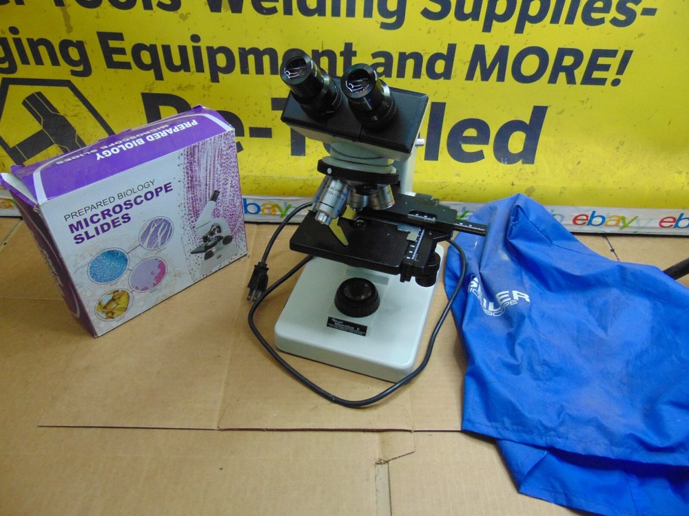 SEILER MICROLUX II MICROSCOPE with 120 PREPARED SLIDES