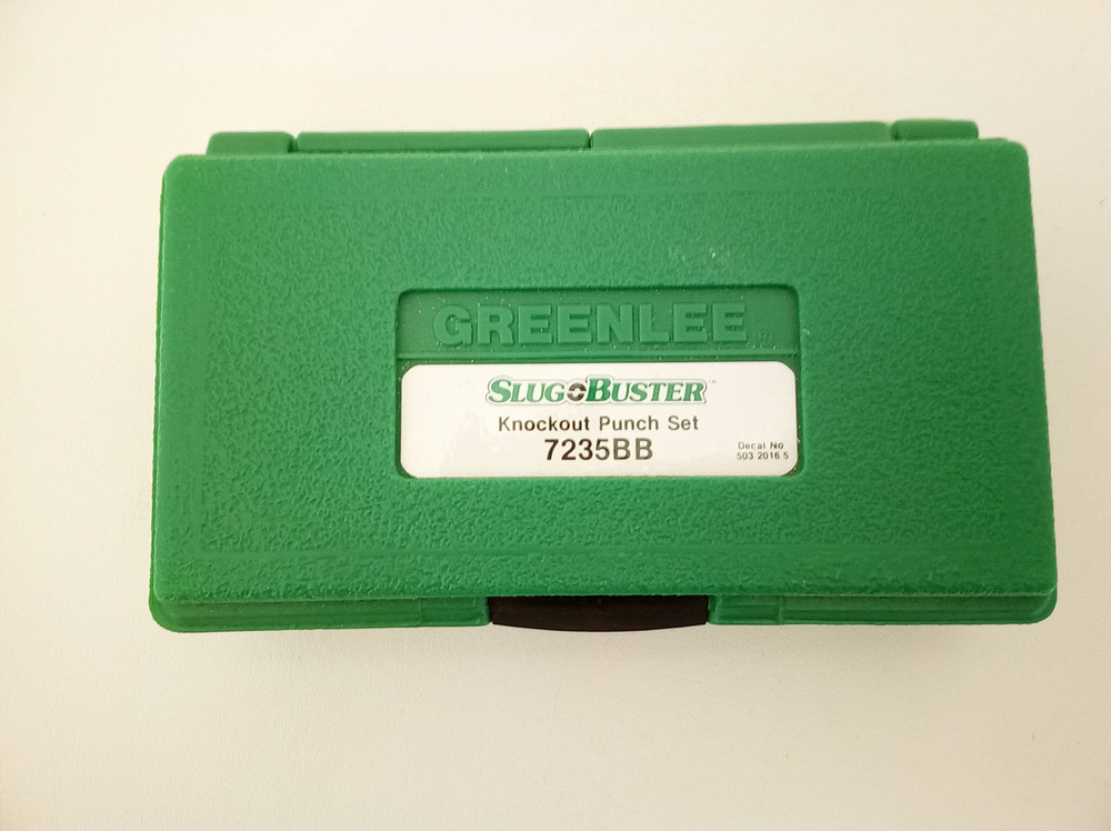 Greenlee 7235BB slug buster knockout punch set in case barely used!