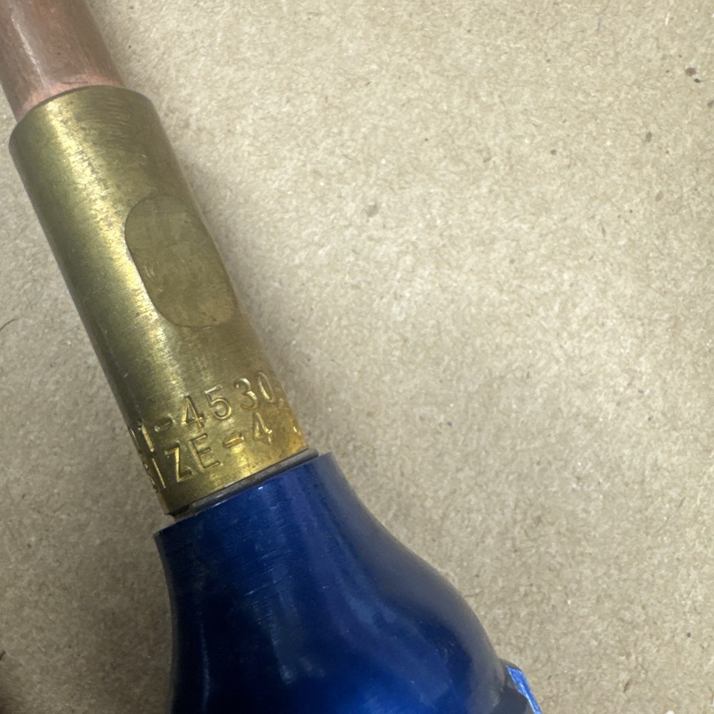 4 Marquette Super-Jet Welding Tips Oxy-Acetylene - Blue Nut