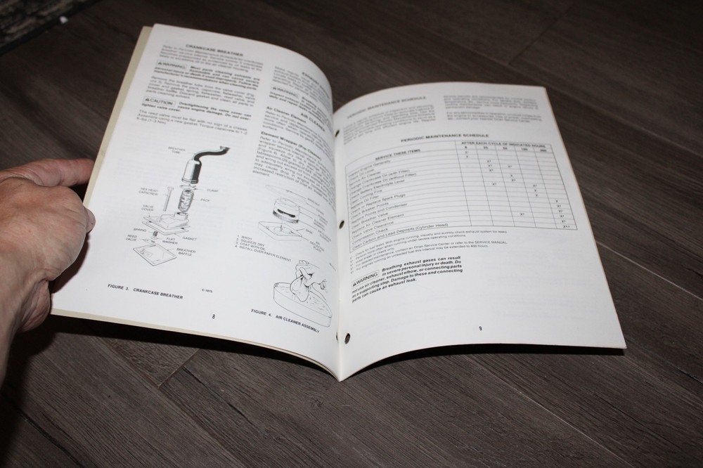 Onan B43E B43G B48G small engine operators manual June 1988
