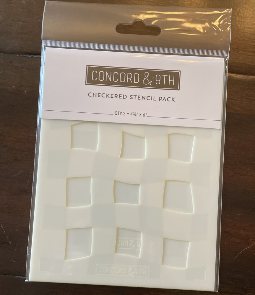 Concord & 9th Checkered Stencil Pack New