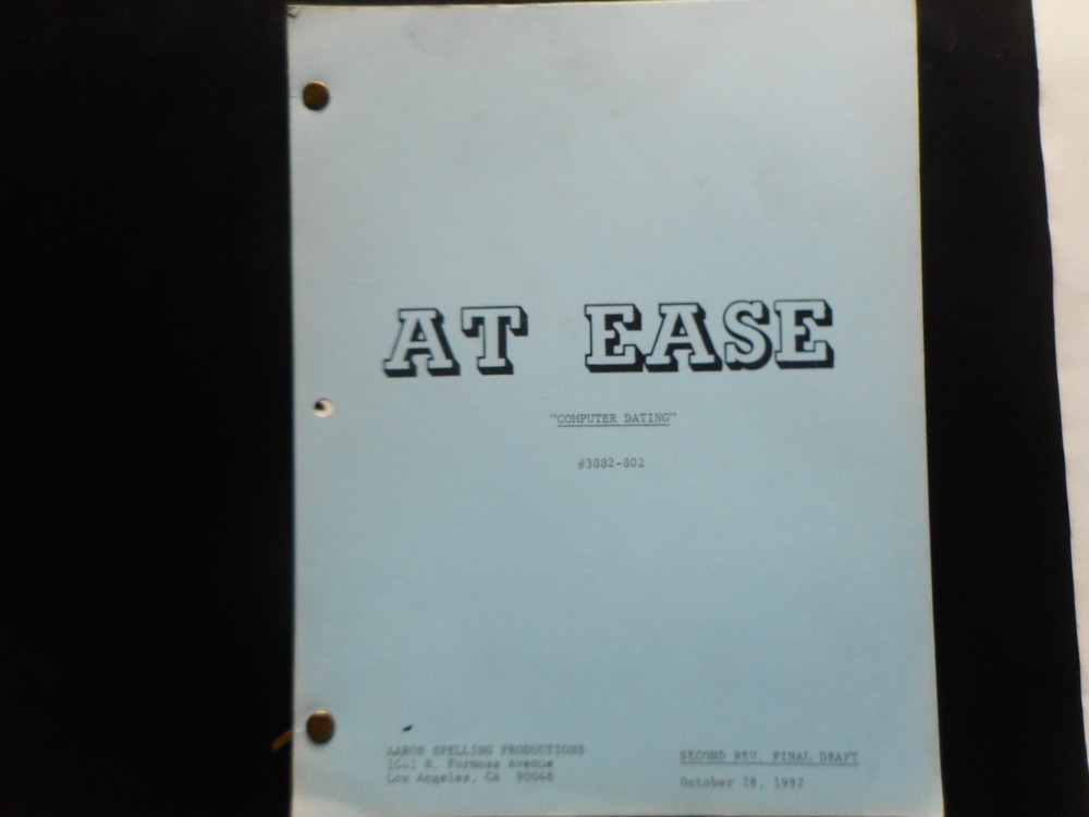AT EASE- "COMPUTER DATING' #3882-803-aARON sPELLING pROD.1028/82               *