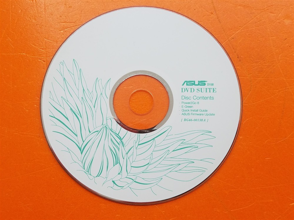 ⭐️⭐️⭐️⭐️⭐️ PC Software Disc Asus DVD Suite D158