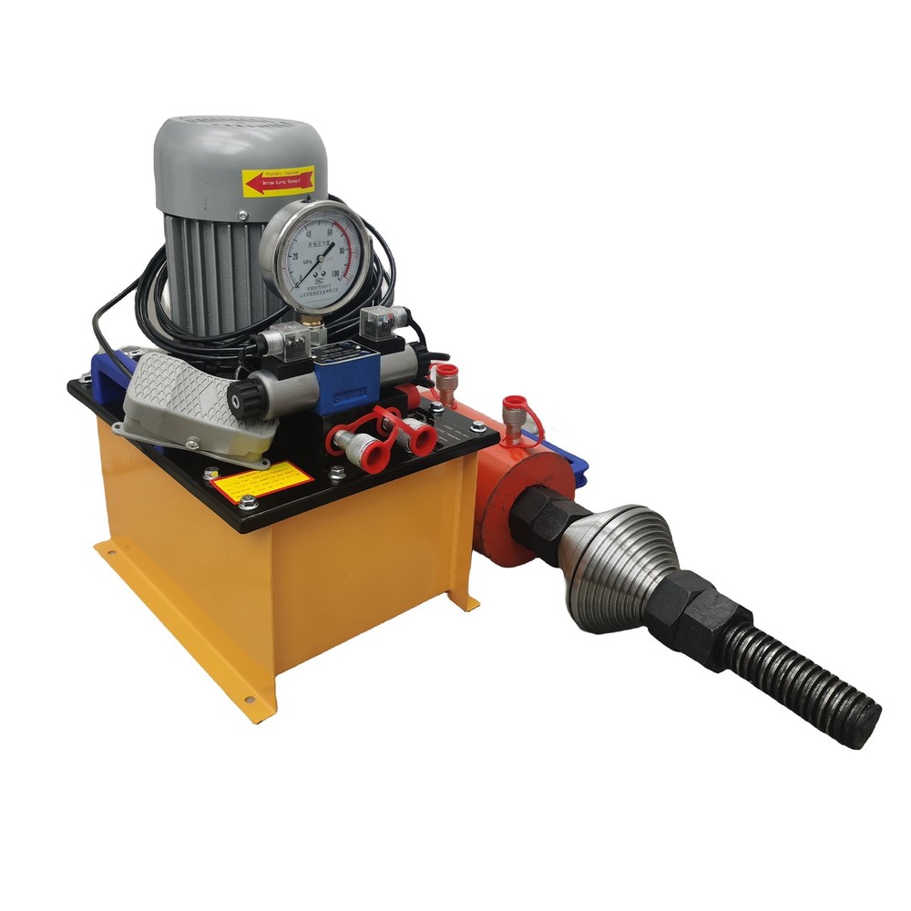 70T Excavator Sleeve Pressing Machine 220V Electromagnetic Foot Switch Pump