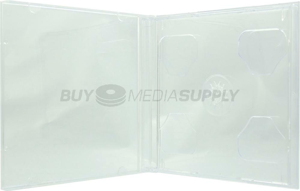 10.4mm Standard Clear Double 2 Discs CD Jewel Case Lot