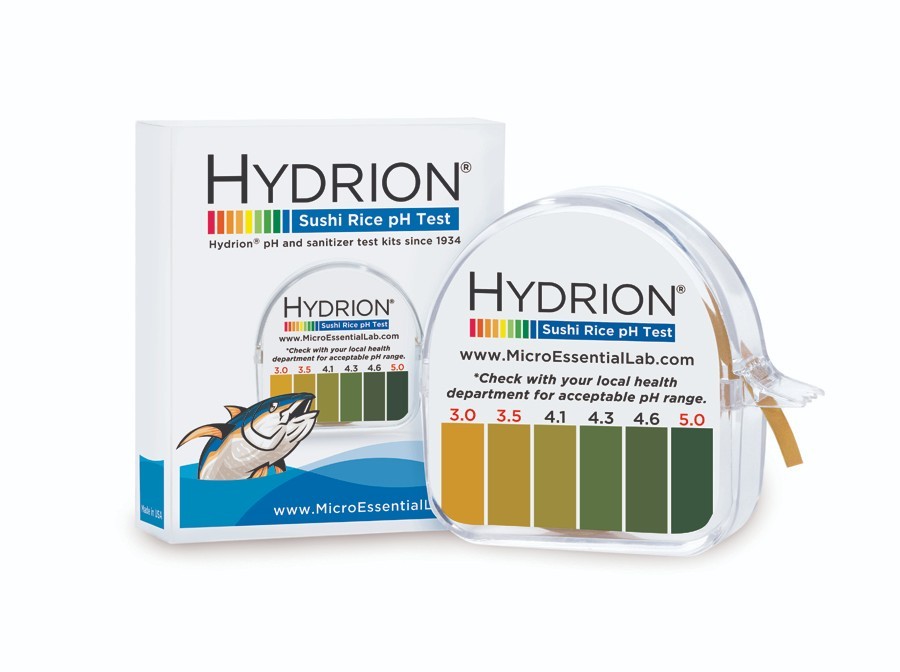 HYDRION Sushi Rice pH Test Strips Roll Dispenser Short 3-6 pH Range Testing MEL