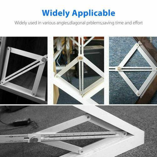Protractor Square Corner Angle Finder Ceiling Artifact Tool Aluminum Alloy Ruler