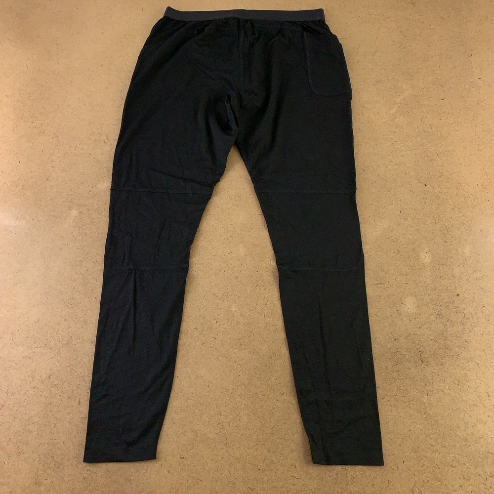 Men's Size Large Black Jersey Knit Base Layer Pants New