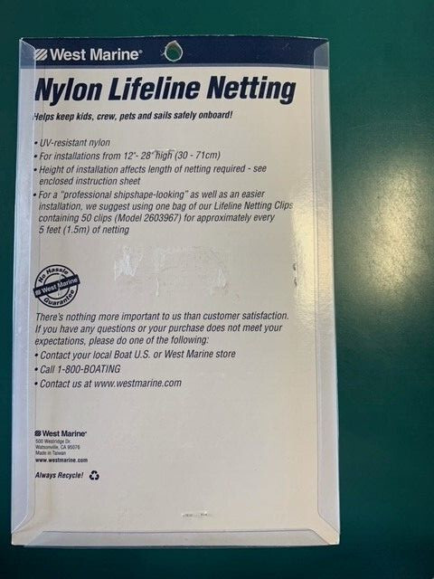 Nylon Lifeline Netting Model 119669