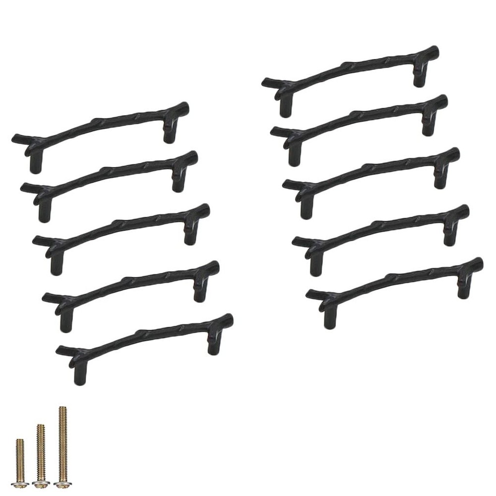 10pcs Vintage Tree Twig Branch Cabinet Knobs Pulls,Zinc Alloy Drawer Pull Han...