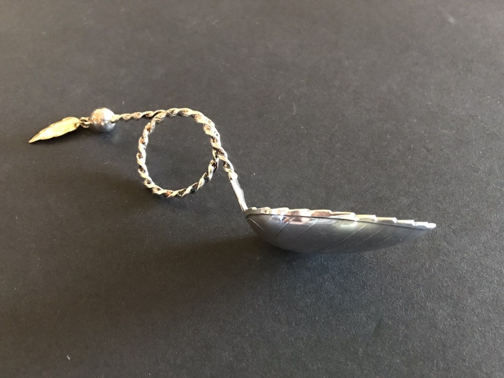 Norwegian 830S Silver Tea Caddy Spoon