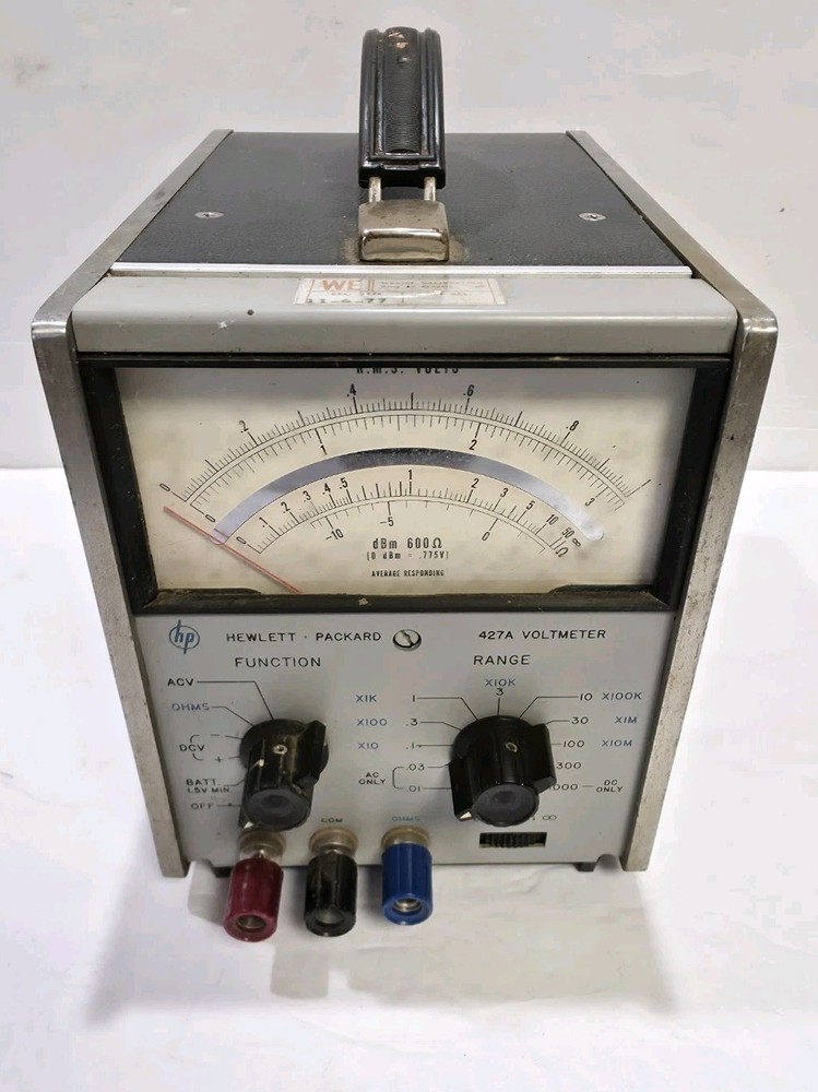 Vintage Hewlett Packard 427A Voltmeter Untested