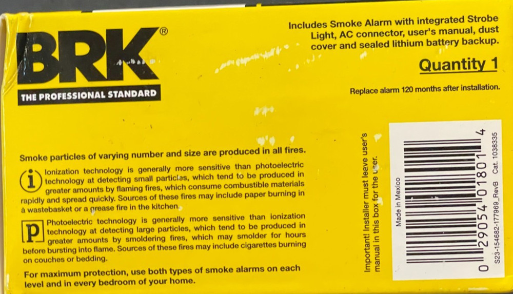 BRK 7020BSL Hardwired LED Strobe Light