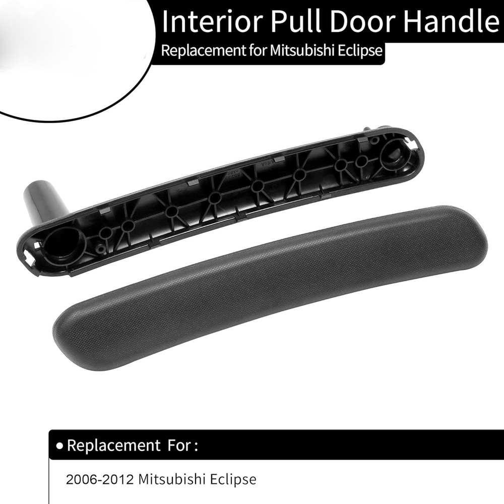 Black Front Passenger Interior Pull Door Handle for Mitsubishi Eclipse 2006-2012