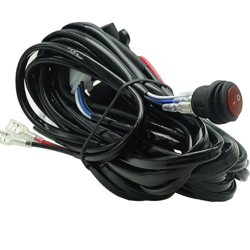 12V Strobe Light Bar Automotive Push Button Switch with Harness Car Light