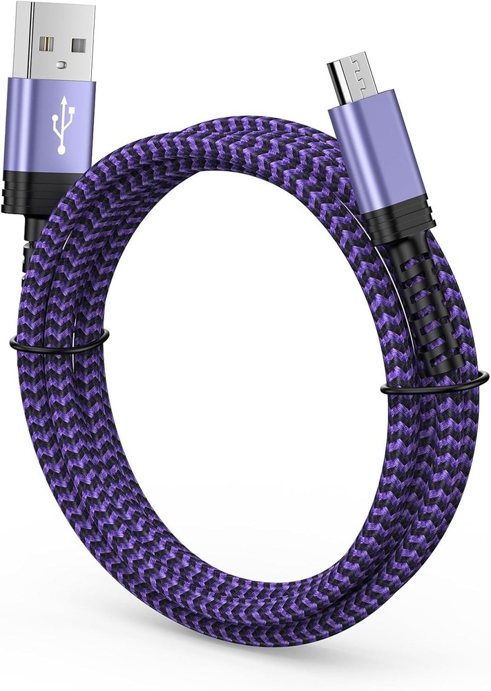 Durable 6FT Amazon Kindle Cable - Fast Charge Micro USB for PS4 Controllers