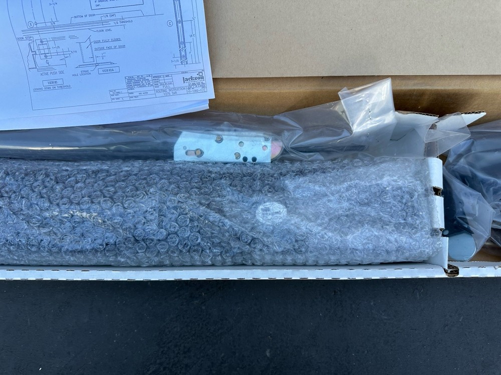 CRL Jackson 1275 Push Pad Surface Vertical Rod Panic Exit Device 36" Dark Bronze