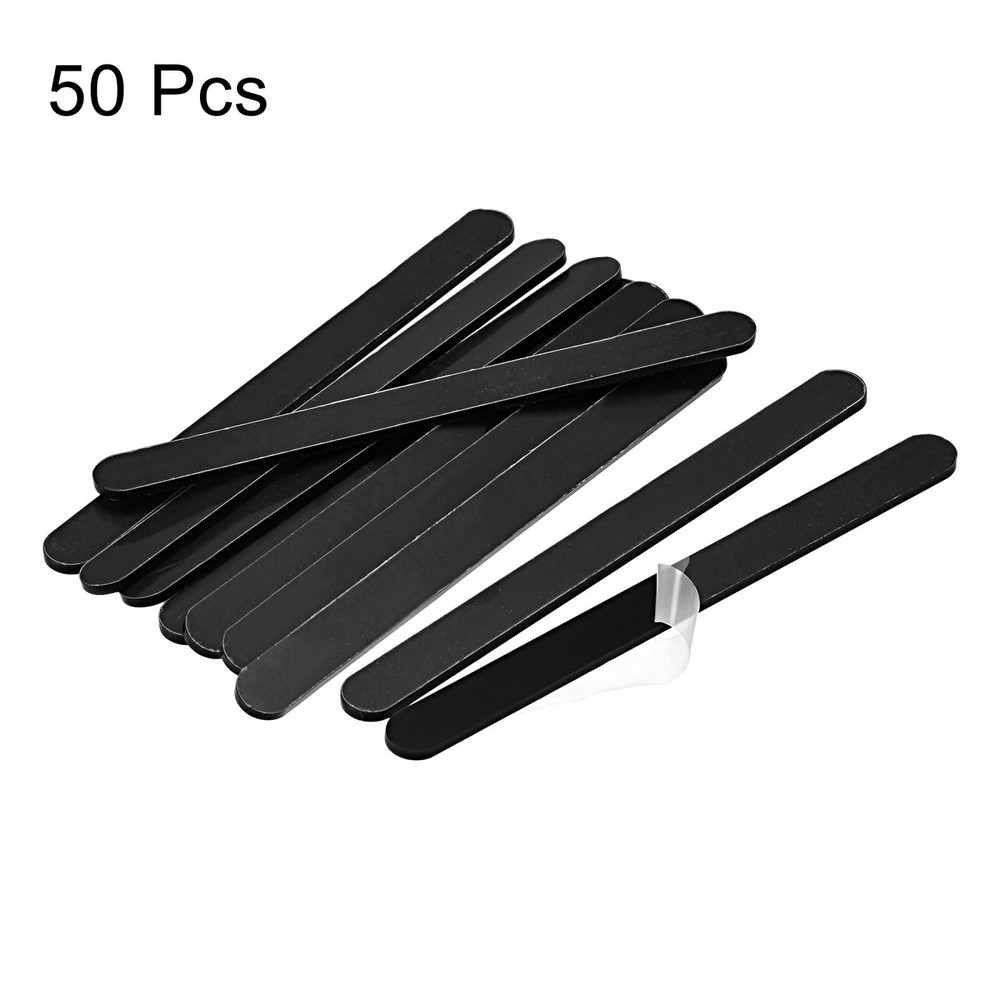 Acrylic 11.5 x 1 CM, Black, 50pcs