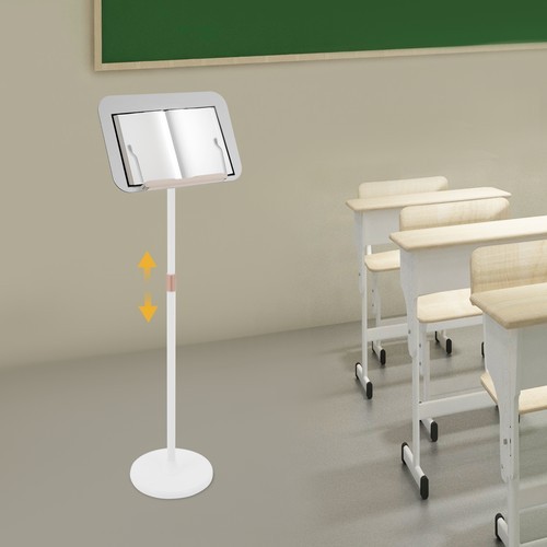 Adjustable Height Floor Lectern Podium Stand for Laptop Presentations