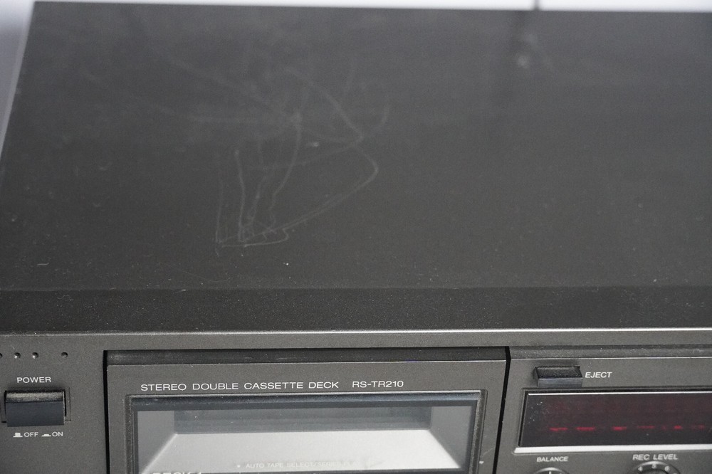 Working Vintage Technics Stereo Double Cassette Deck RS-TR210 PLEASE READ
