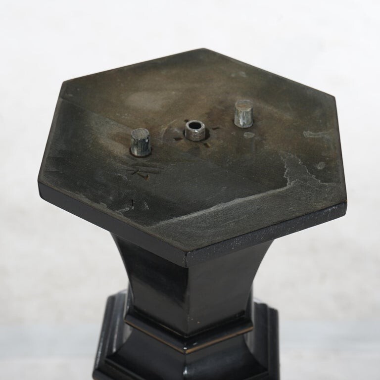 Pair of Neoclassical Ebonized Pedestals C1900