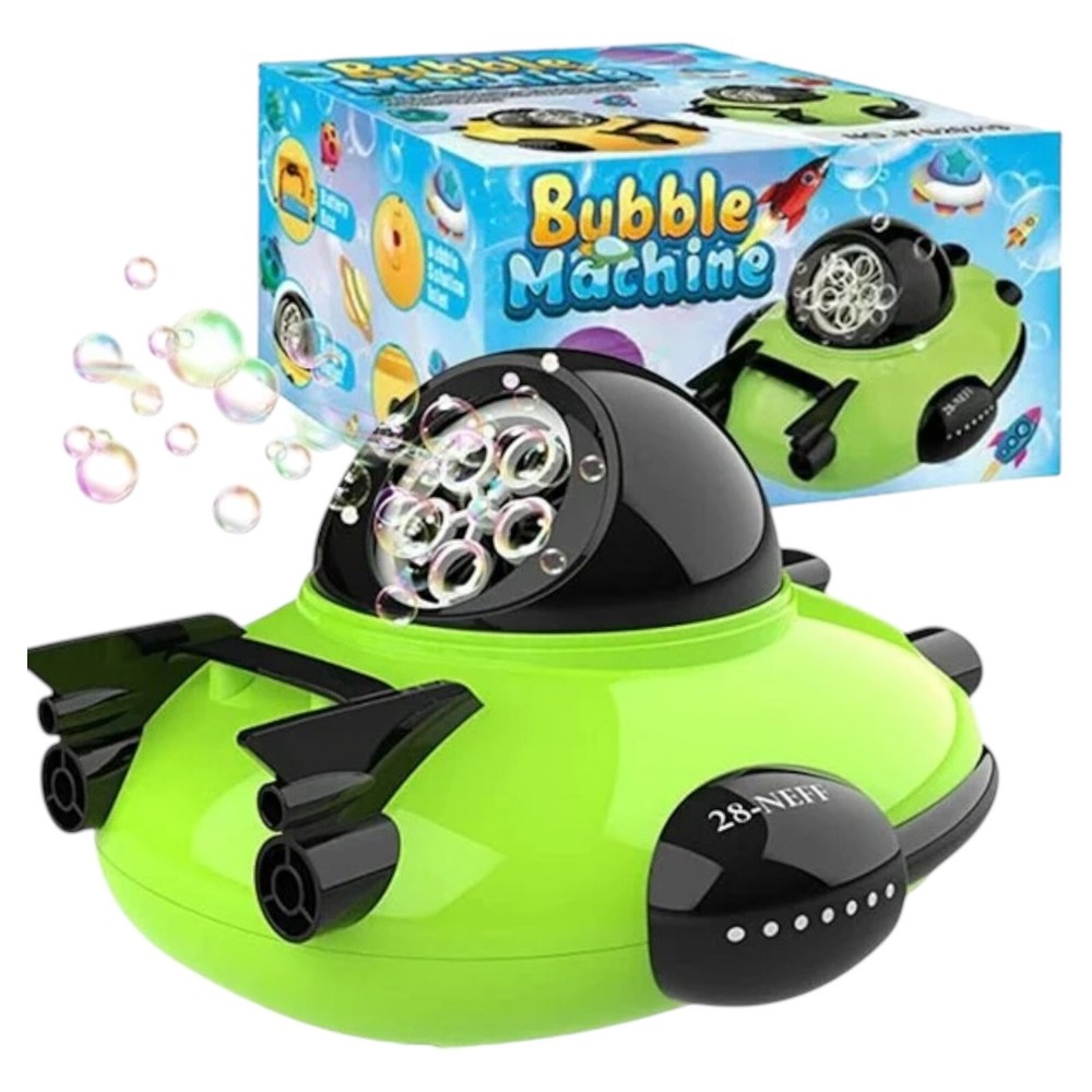 Spaceship UFO Bubble Maker Machine for Kids Outdoor Fun