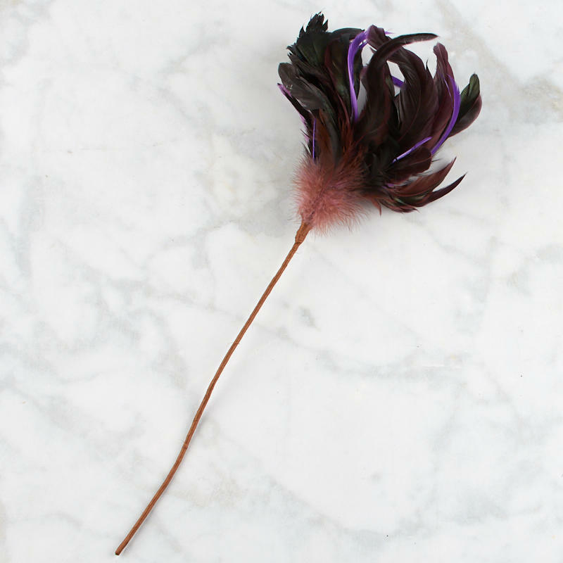 Purple Feather Spray