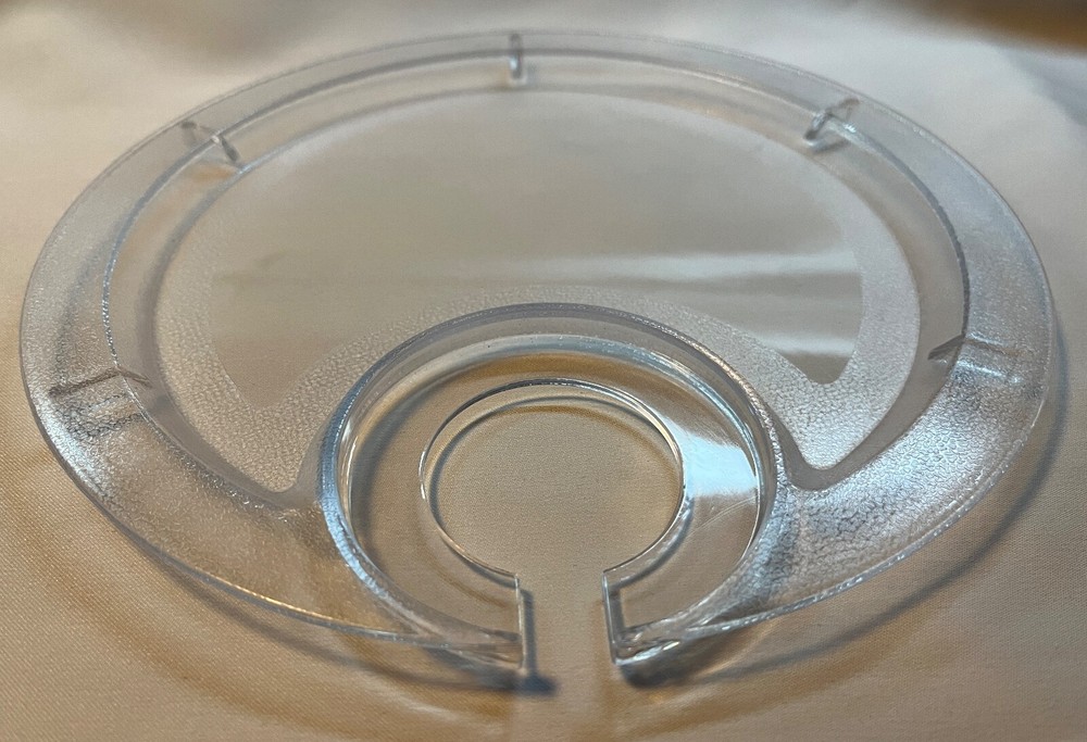 Party Plate With Built In Stemware Holder