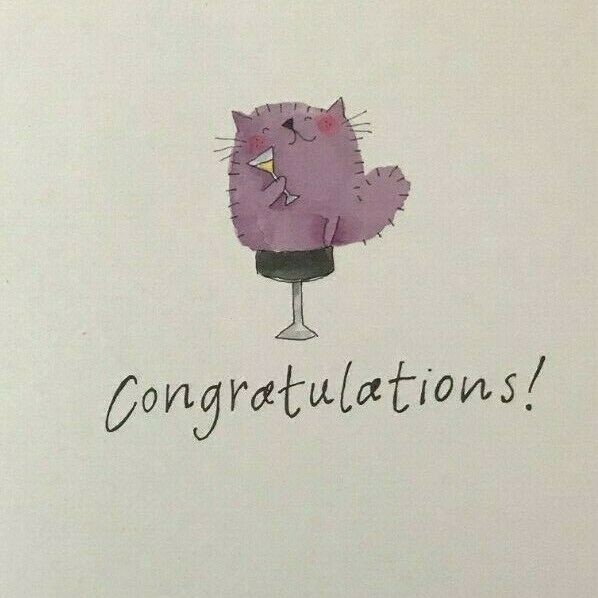 Renaissance Congratulations Greeting Card "Congratulations"- NEW (A43)