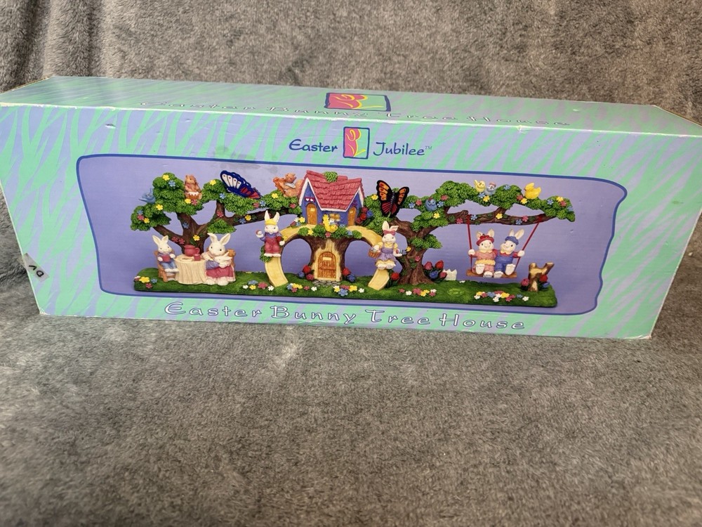 Vintage 1999 Jaimy Design Easter Jubilee "Easter Bunny Tree House"