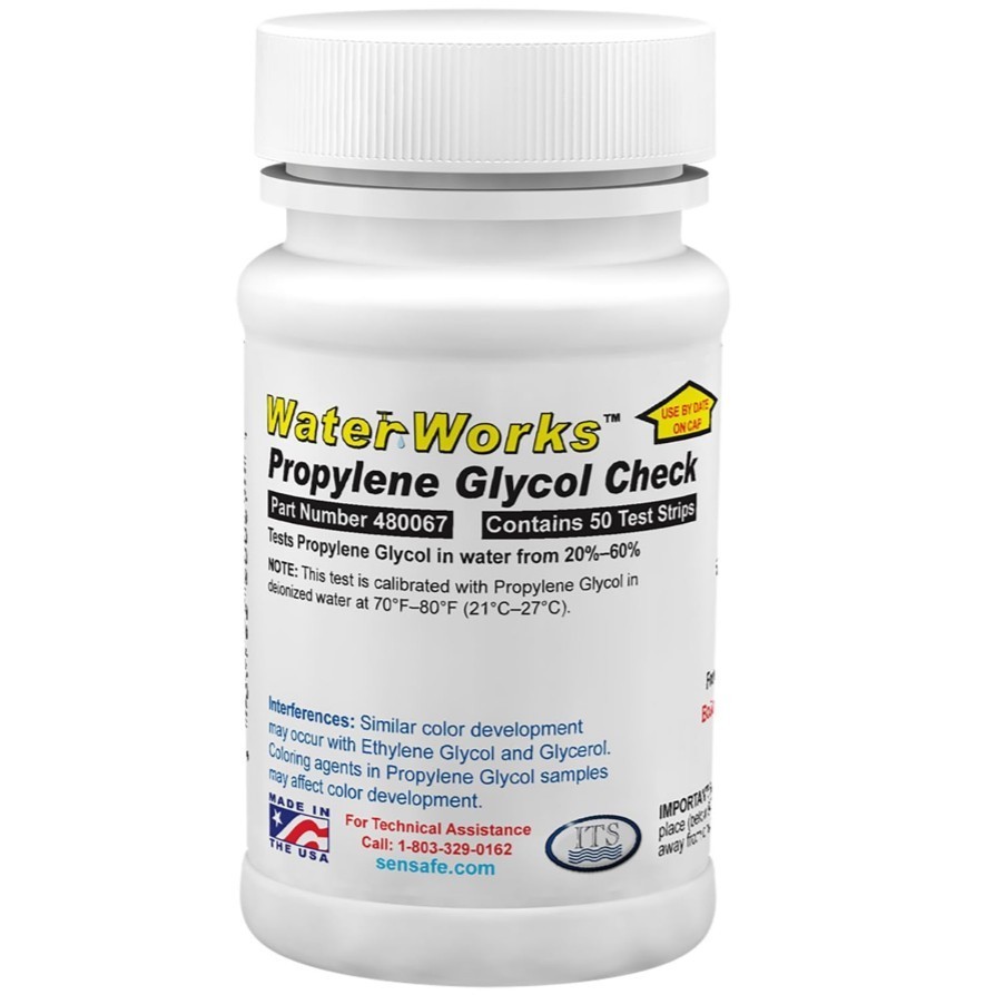 Industrial Test Systems 480067 WaterWorks Propylene Glycol Check Test Strips New