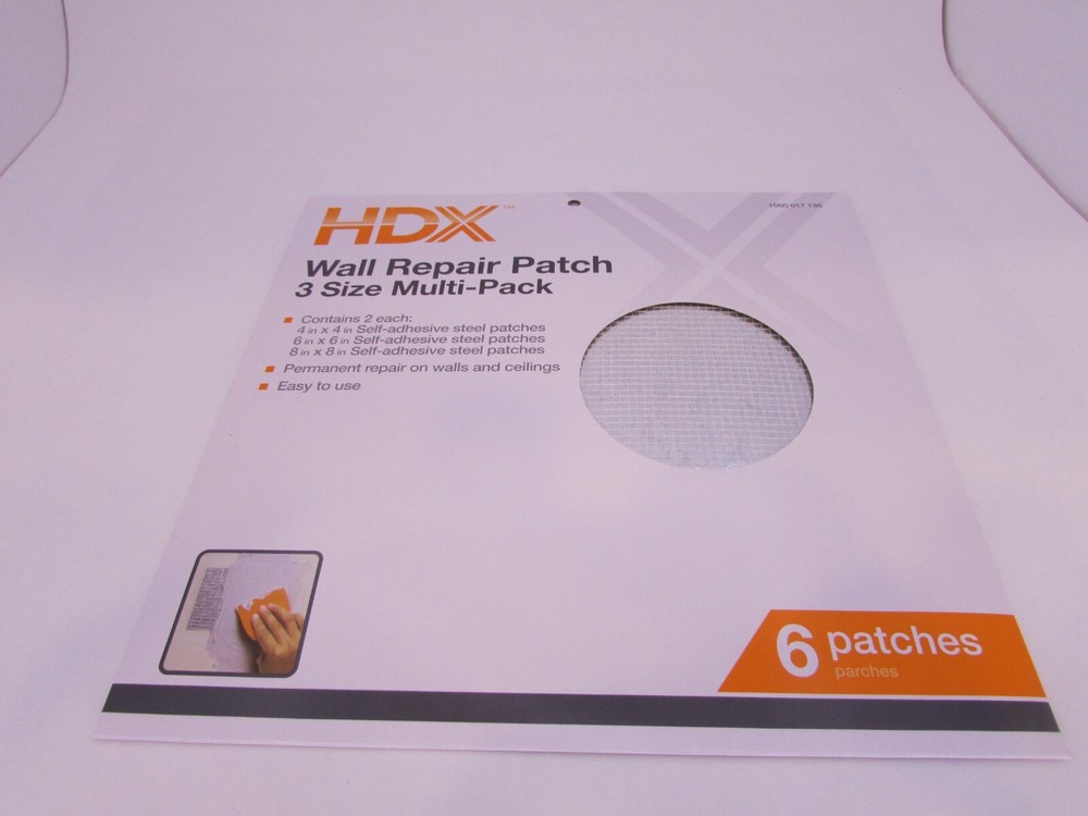 WALL AND CEILING REPAIR PATCH 6 PATCHES ( 3 SIZE MULTI PACK )