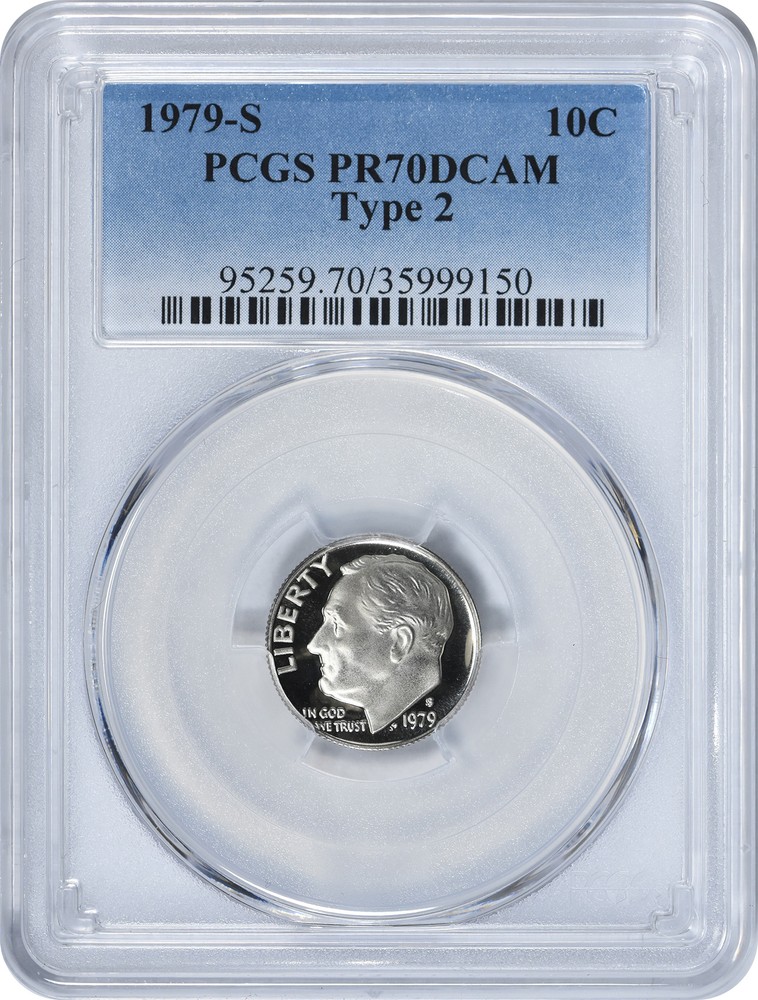 1979-S Roosevelt Dime Type 2 PR70DCAM PCGS