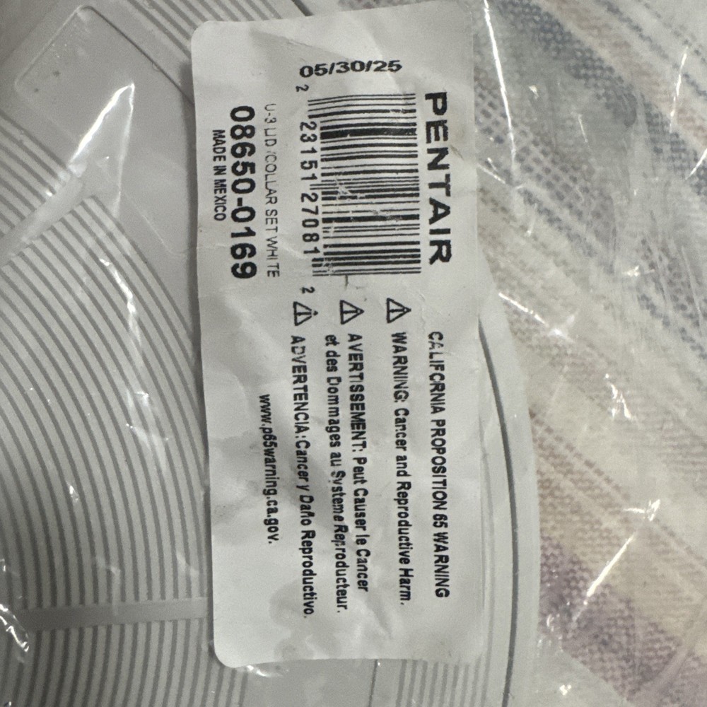 Pentair White Lid and Collar