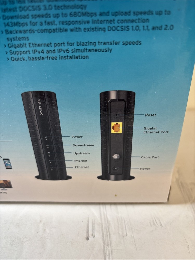 TP-LINK TC-7620 680Mbps Cable Modem - Brand New