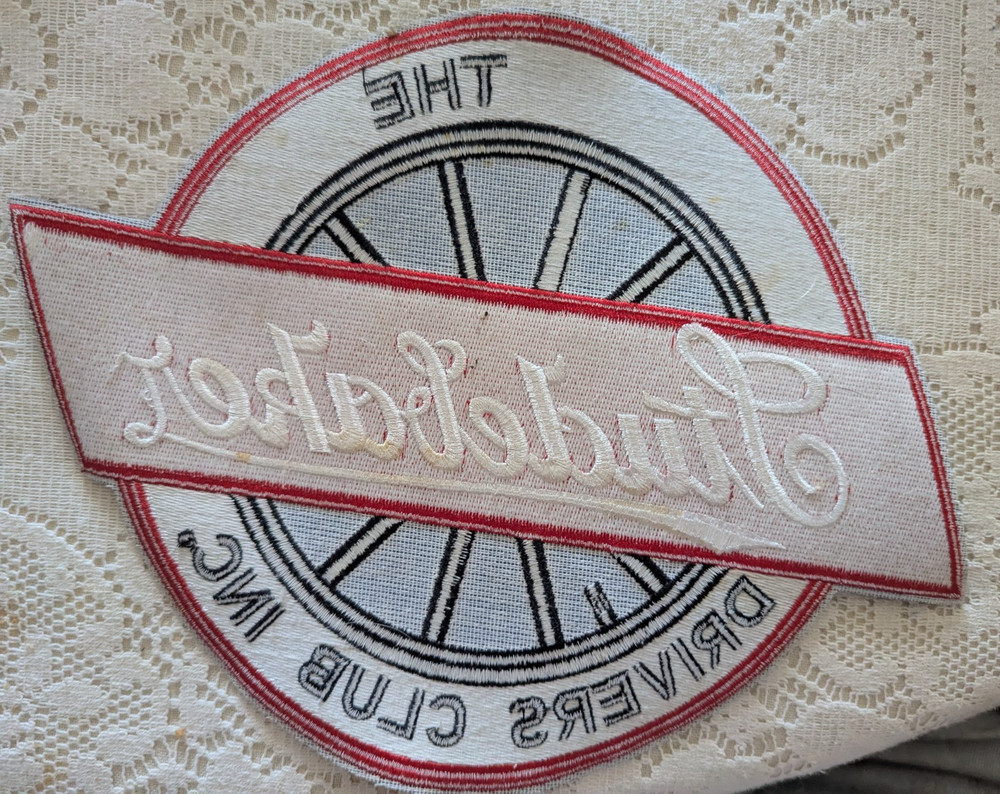 Studebaker Drivers Club Large 9" x 6" Jacket Patch
