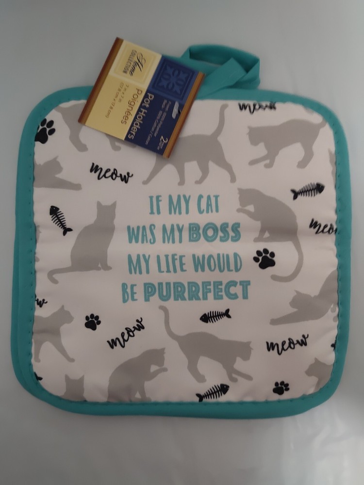 Pot Holders - Cat Theme.  Set Of 2.