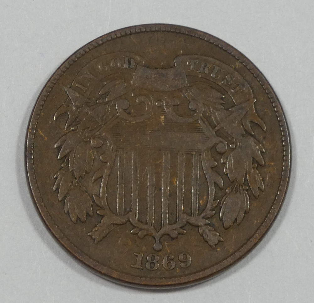 1869 Two-Cent Piece FINE 2-Cents