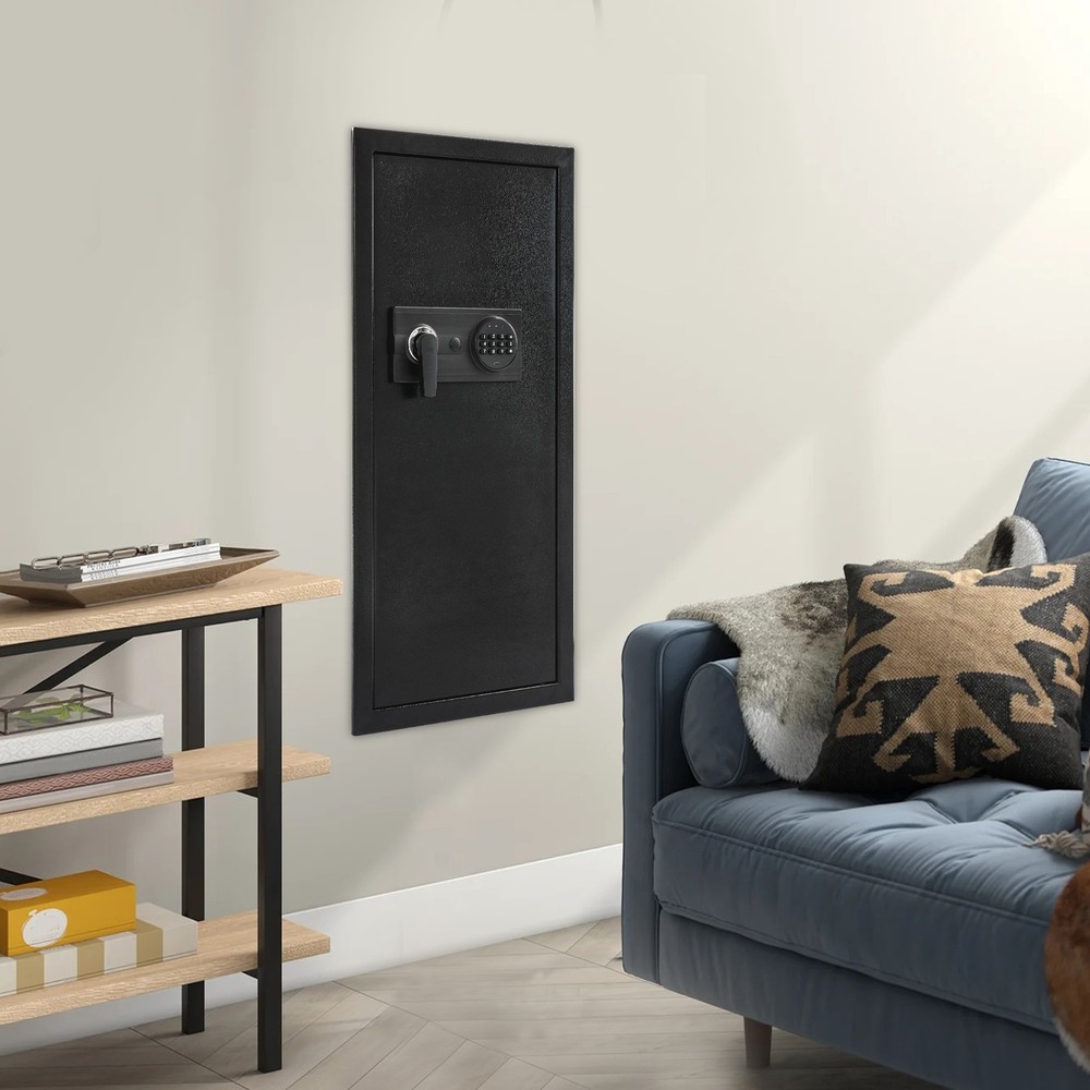 Modern Rectangular Wall-mounted Safe Hidden Embedded Wall Password Safe Case